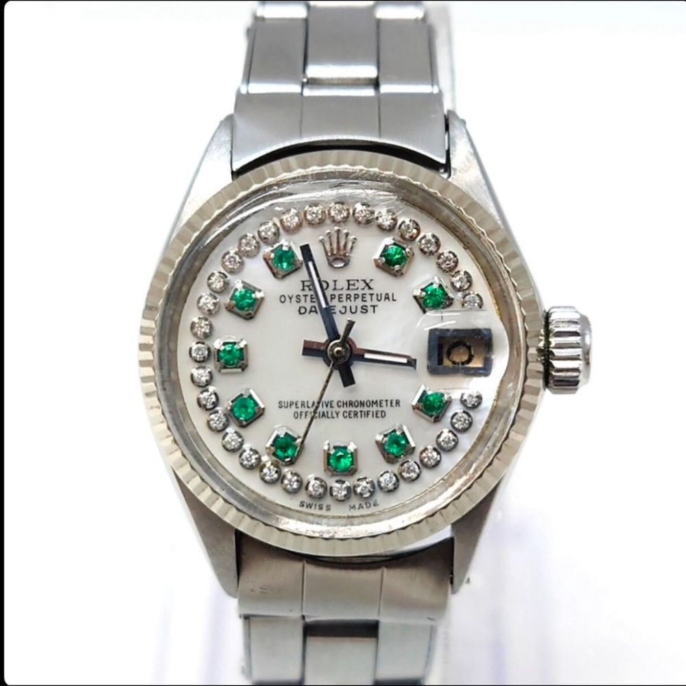 Rolex 6517 Mother of pearl/Diamond/Emerald